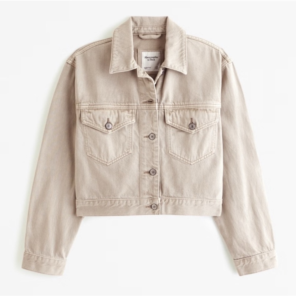 Abercrombie Women's Tan Denim Jacket